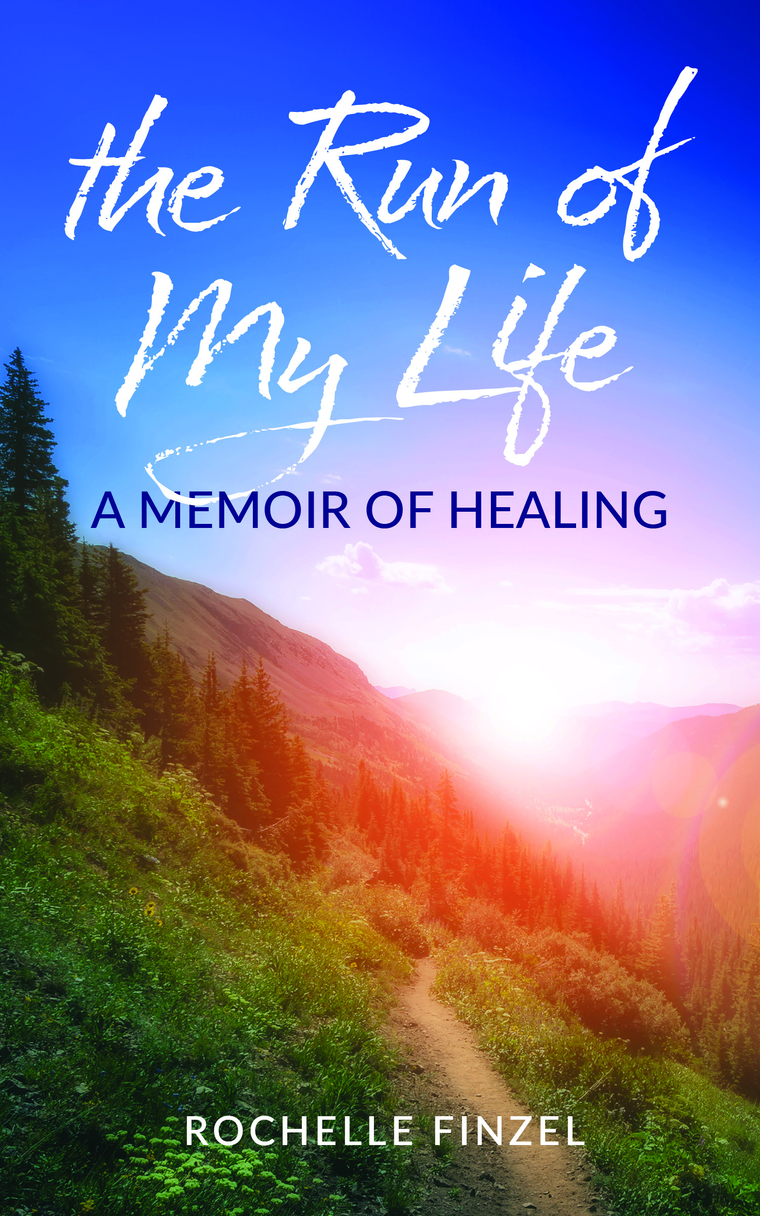 Book cover with mountain scene and title The Run of My Life